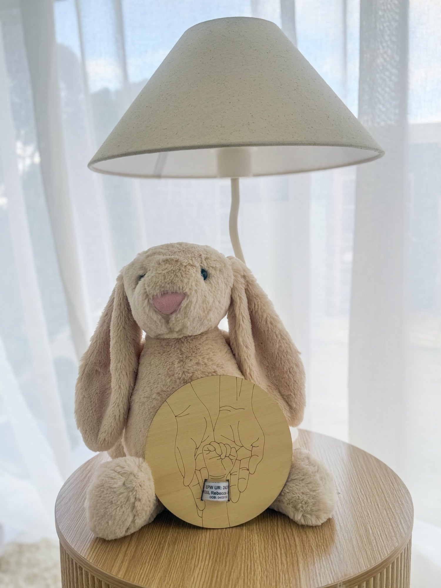 WOODEN BIRTH BAND KEEPSAKE PLAQUE