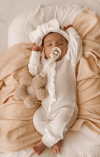 WAFFLE SWADDLE BLANKET | OAT