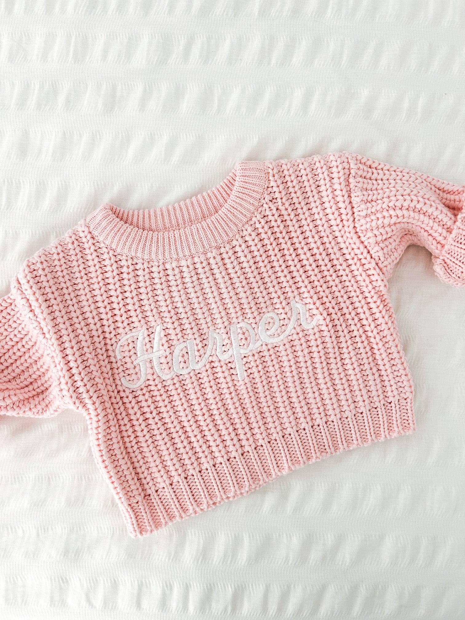 CHUNKY KNIT JUMPER - PINK – Petite Co au