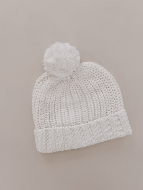 CHUNKY KNIT BEANIE | MILK