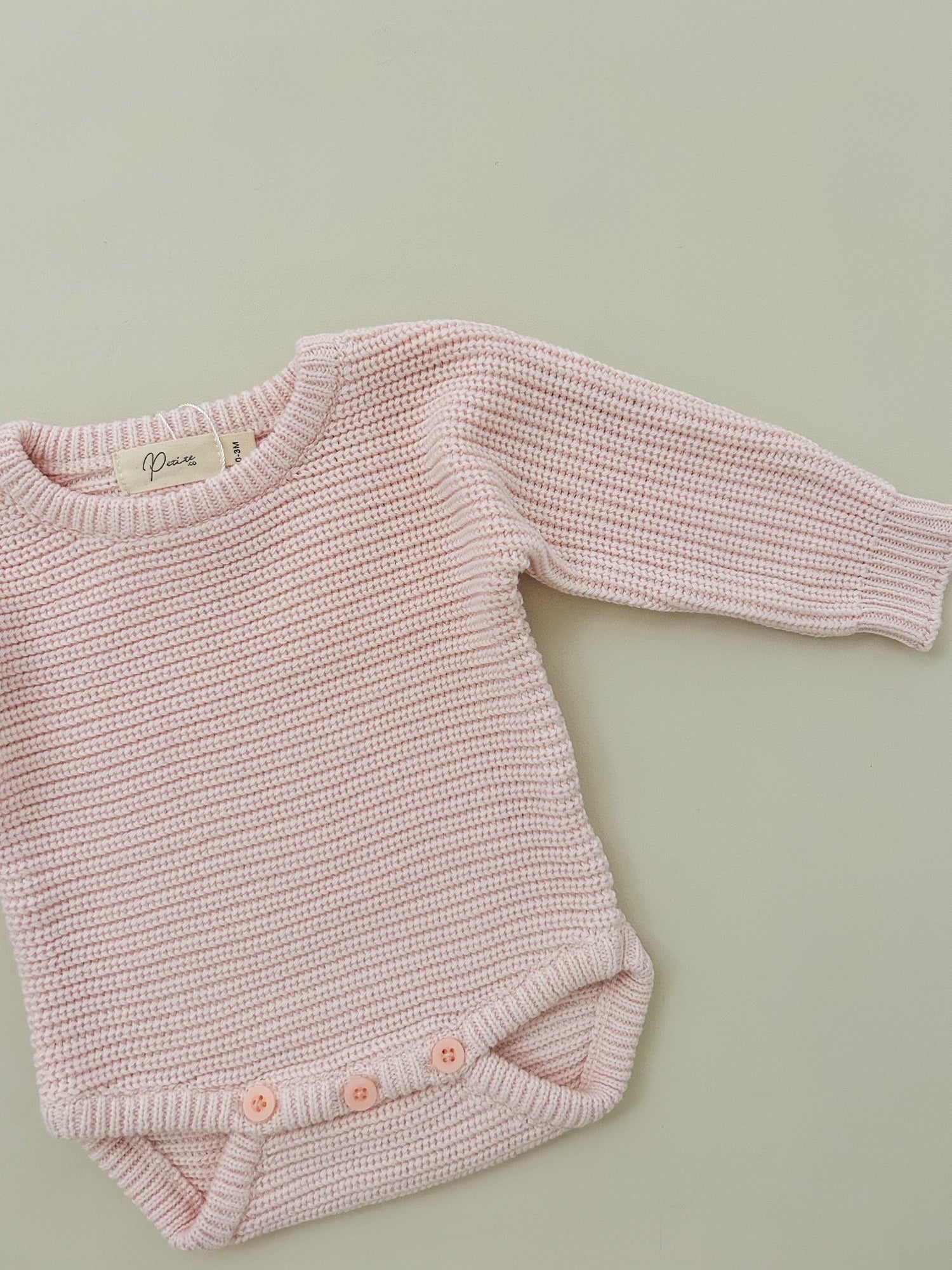 CLASSIC RIBBED ROMPER - BABY PINK | PERSONALISED EMBROIDERY AVAILABLE