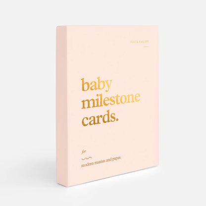 BABY MILESTONE CARDS - CREAM