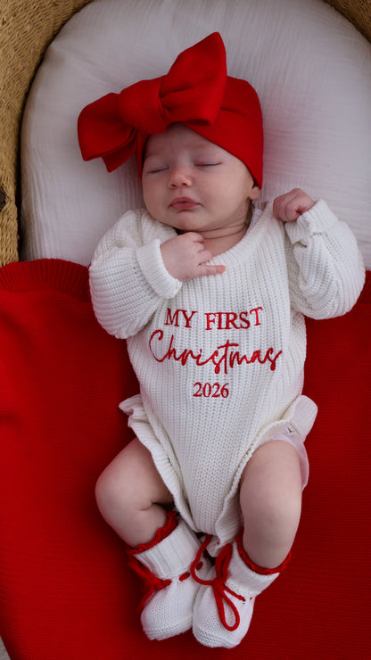 FRILL LEG ROMPER | MY FIRST CHRISTMAS 2026 | MILK