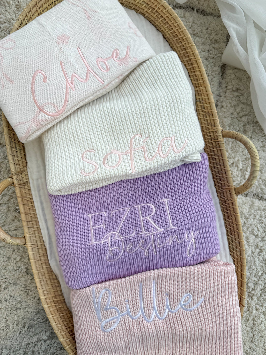 FRILL BABY BLANKET | ORCHID