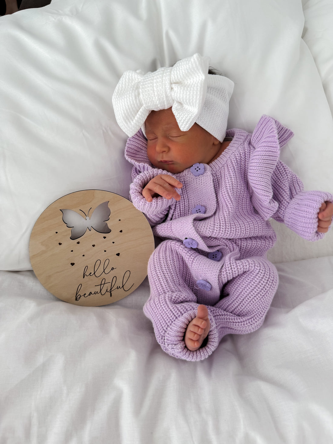 LONG FLUTTER RIBBED ROMPER | ORCHID