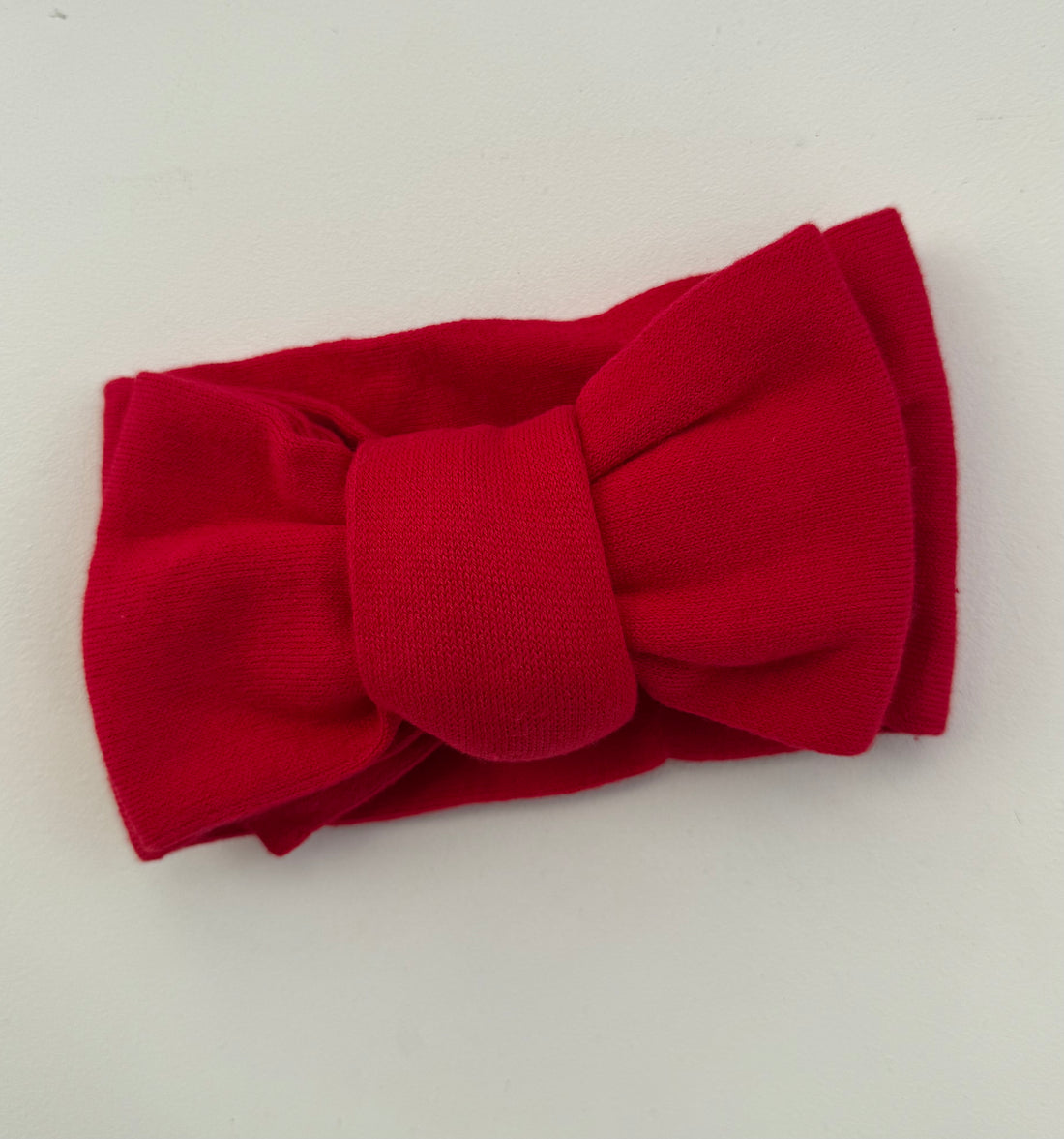 FINE KNIT BOW | CHRISTMAS RED