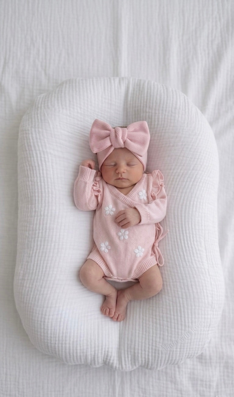 FLOWER EMBROIDERY FLUTTER KIMONO BODYSUIT