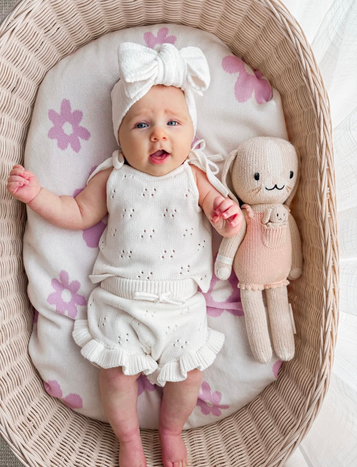 POINTELLE FRILL SET | MILK