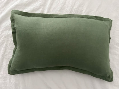 PERSONALISED LINEN CUSHION | FORREST GREEN