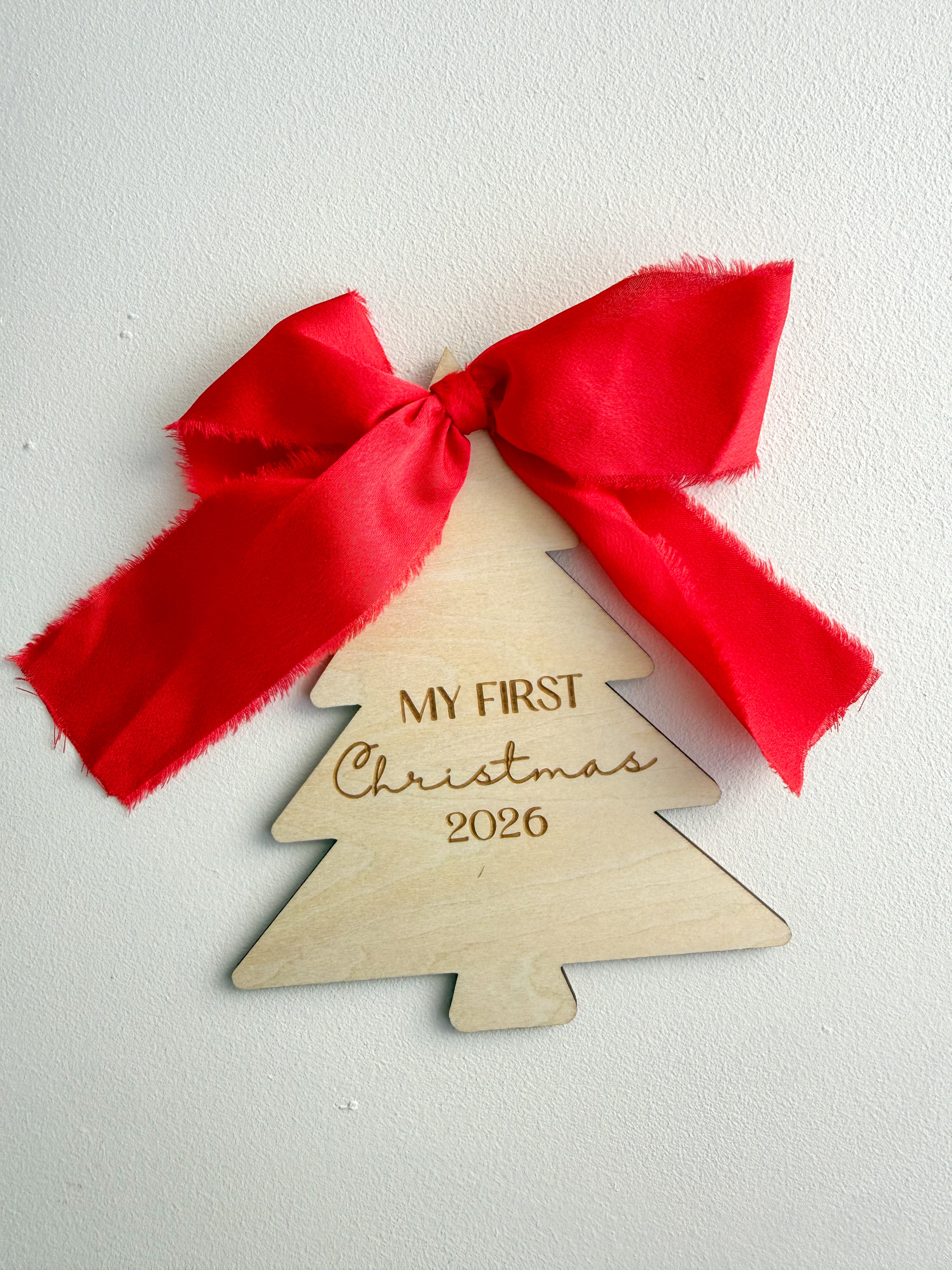 MY FIRST CHRISTMAS PLAQUE - CHRISTMAS TREE