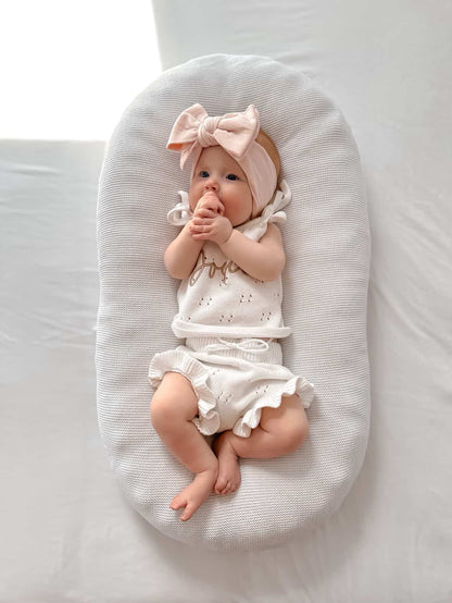 POINTELLE FRILL SET | MILK