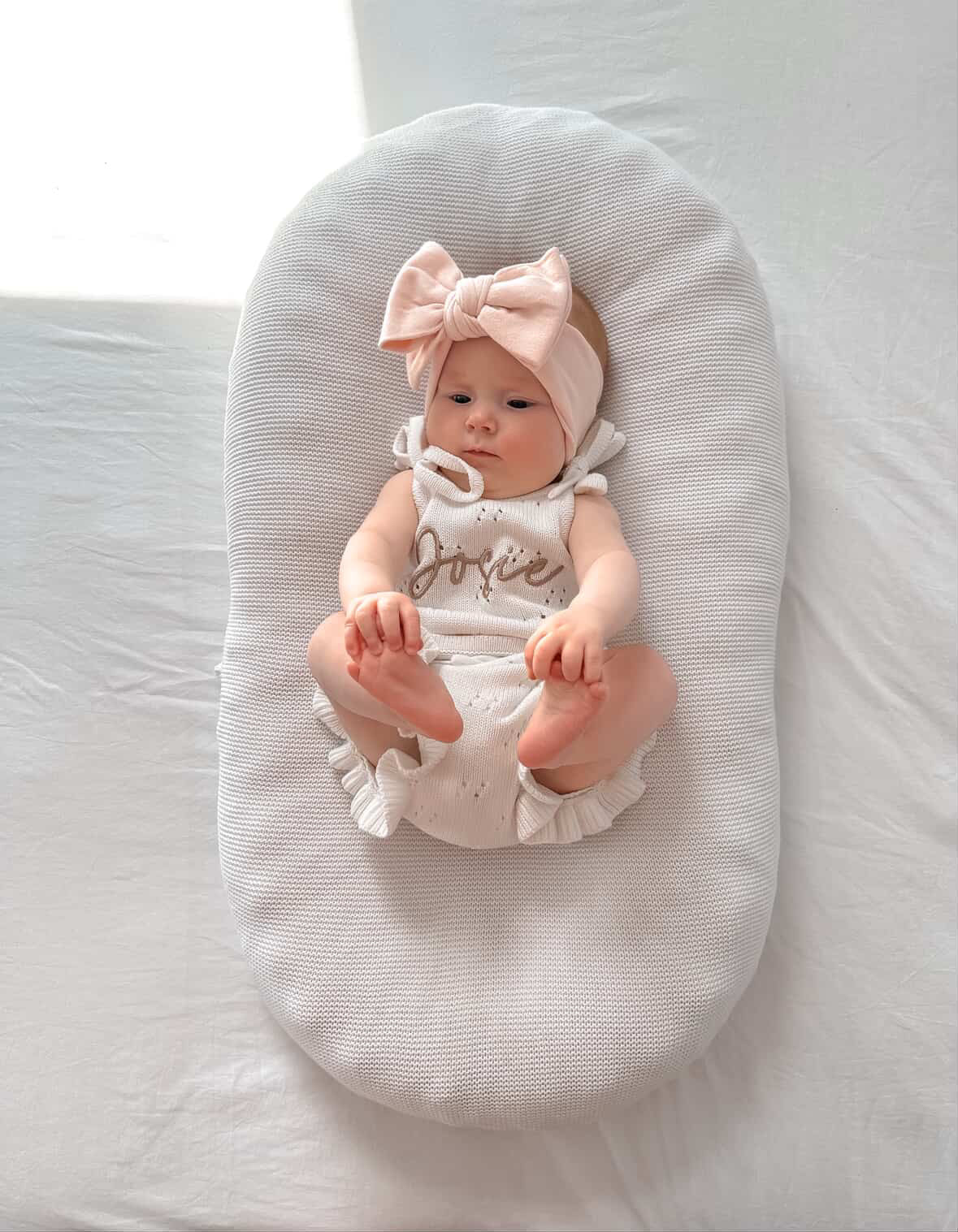 POINTELLE FRILL SET | MILK