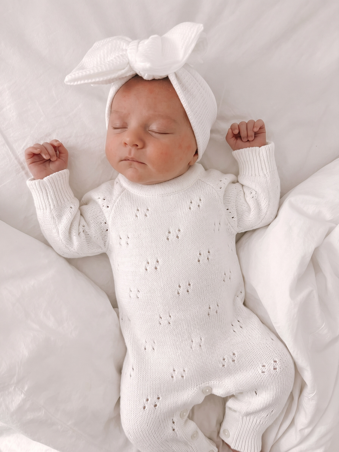 LONG KNIT POINTELLE ROMPER | MILK