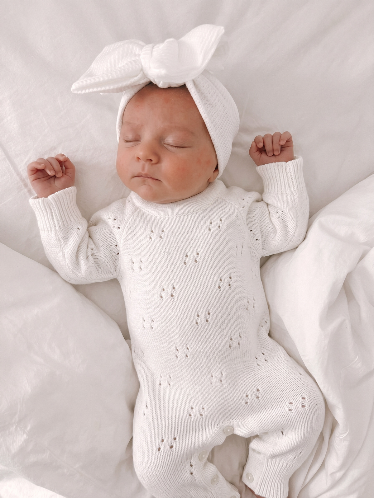 LONG KNIT POINTELLE ROMPER | MILK