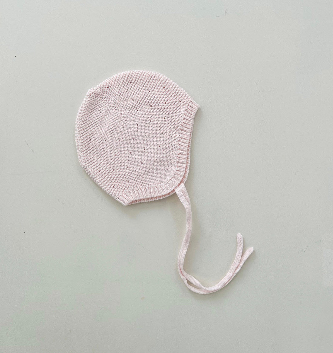 POINTELLE BONNET - BABY PINK