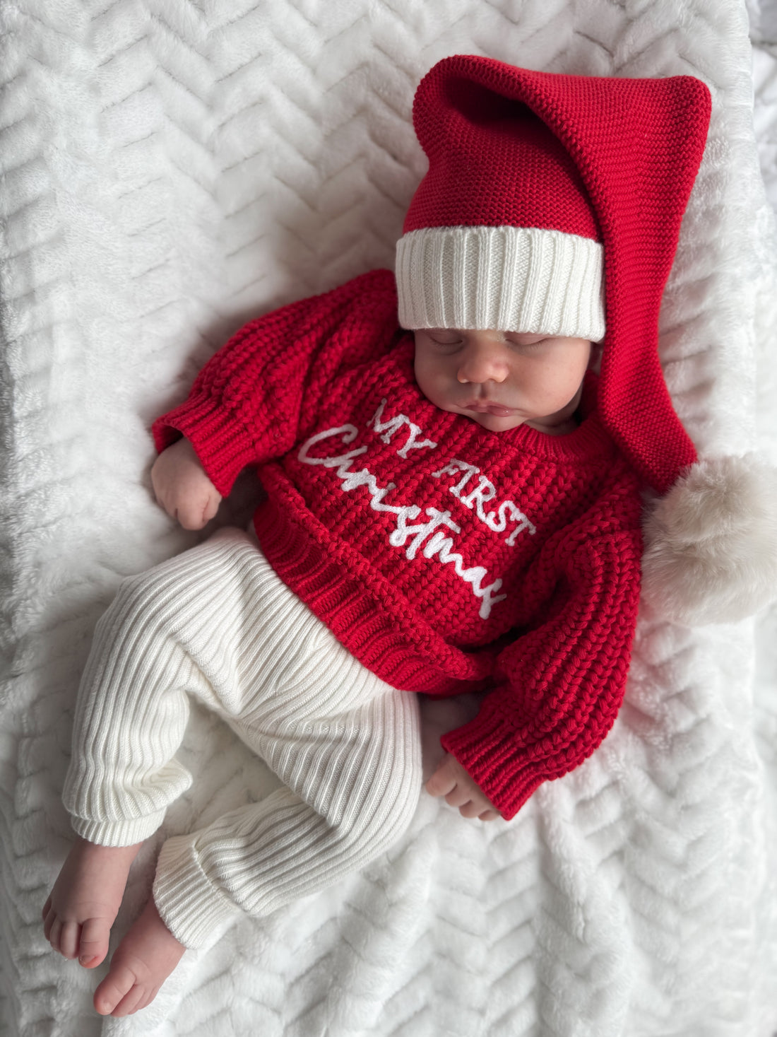 CHUNKY KNIT JUMPER | RED - MY FIRST CHRISTMAS