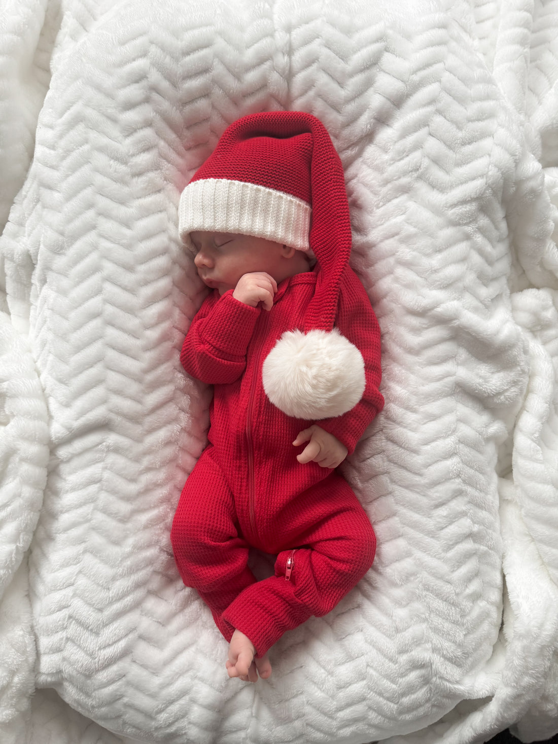 WAFFLE ONESIE | RED