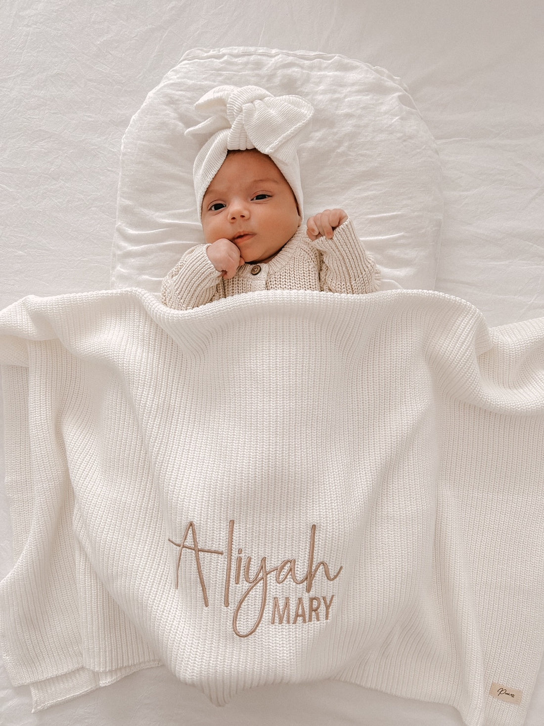 RIBBED BABY BLANKET | MILK