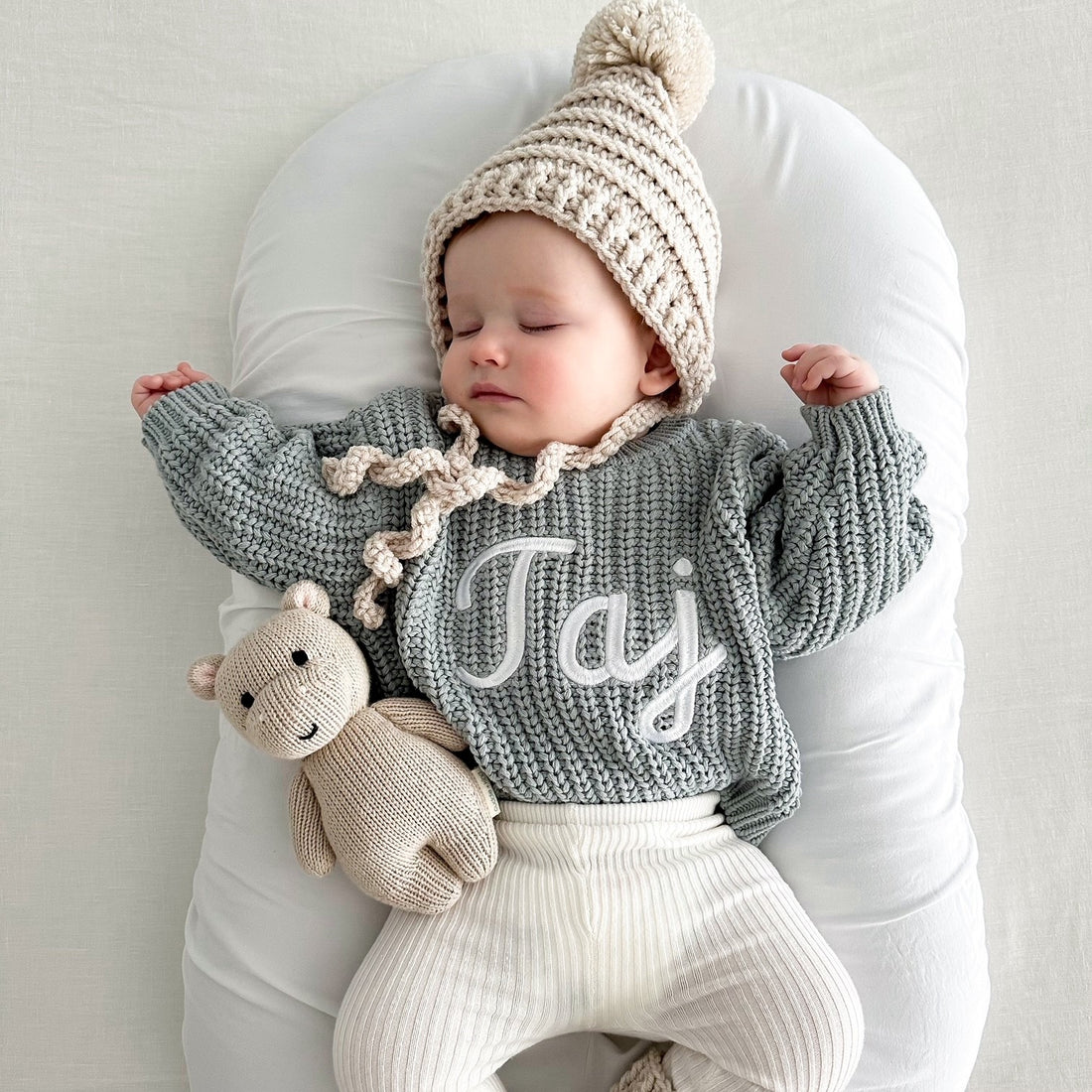 CHUNKY KNIT JUMPER - SEA