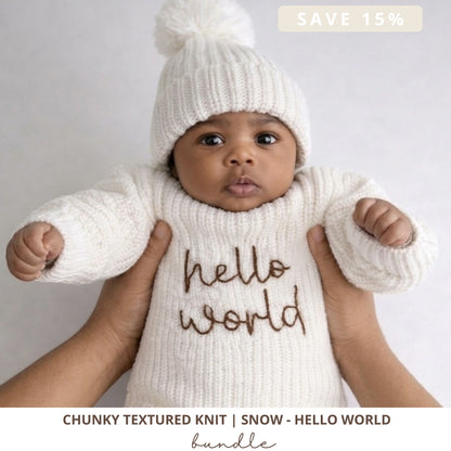 Chunky Textured Knit | Snow &