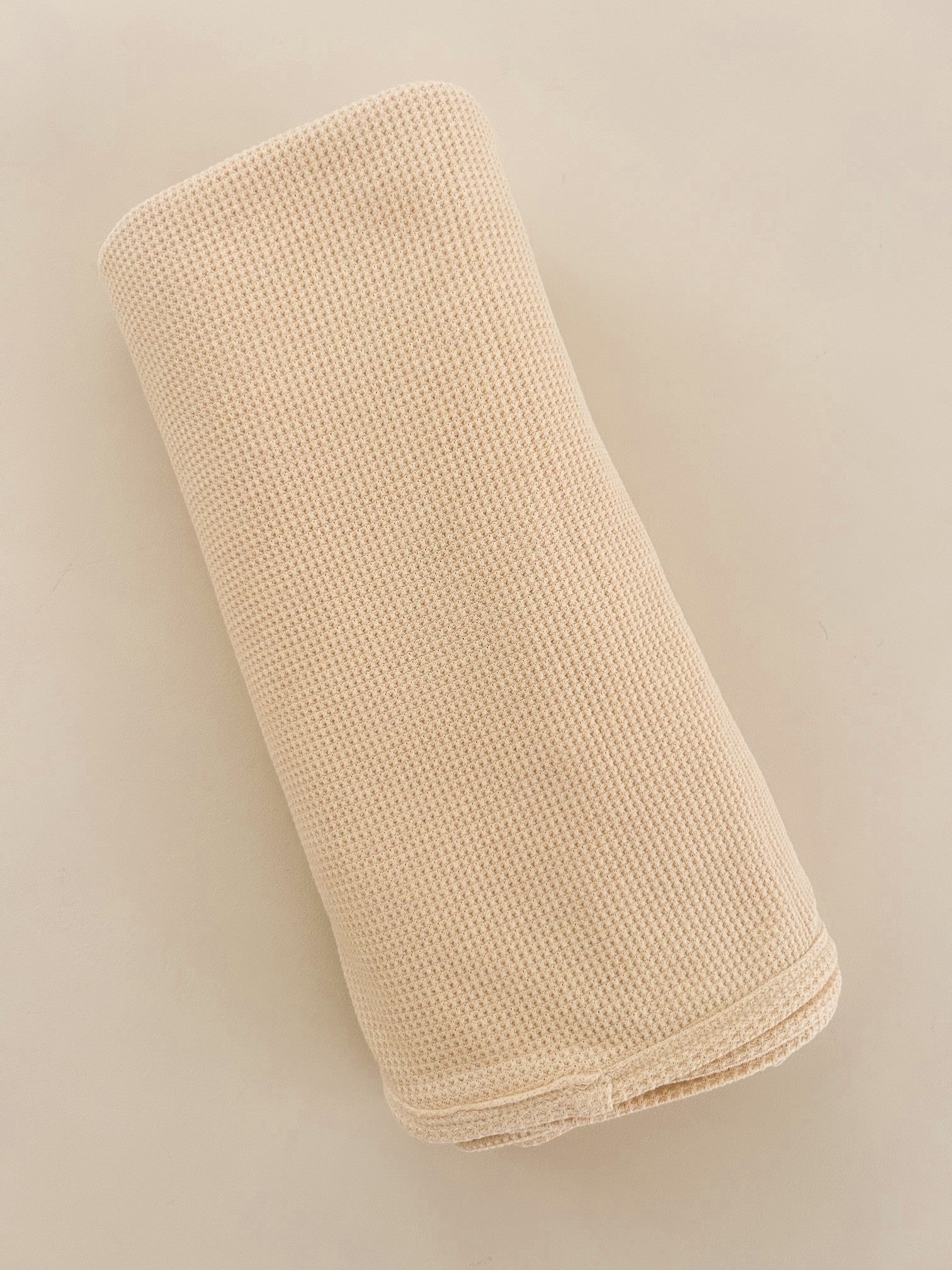 WAFFLE SWADDLE BLANKET | OAT