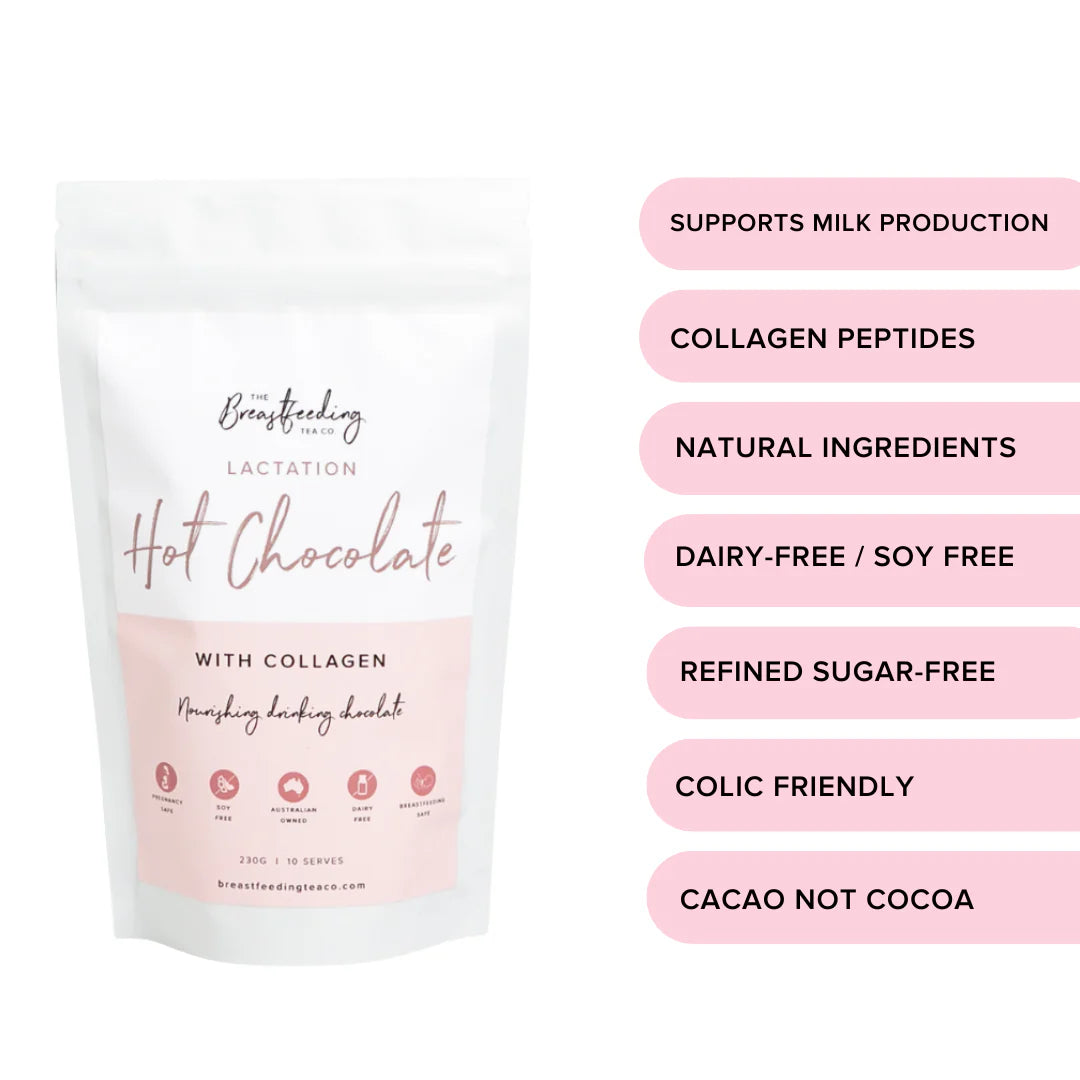 LACTATION HOT CHOCOLATE WITH COLLAGEN (DF, SF)