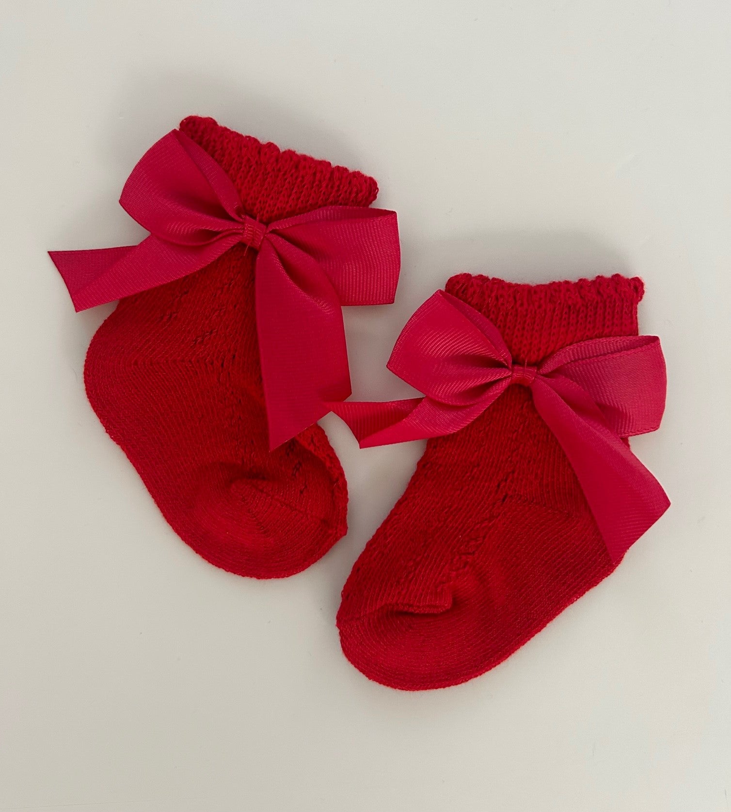 BOW SOCKS - RED