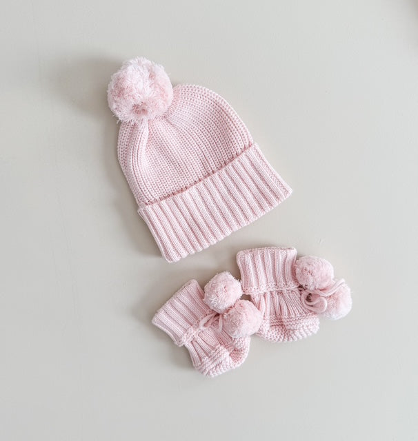 BOOTIES | POMPOM | BABY PINK