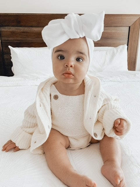 TEDDY TEXTURED COTTON ROMPER