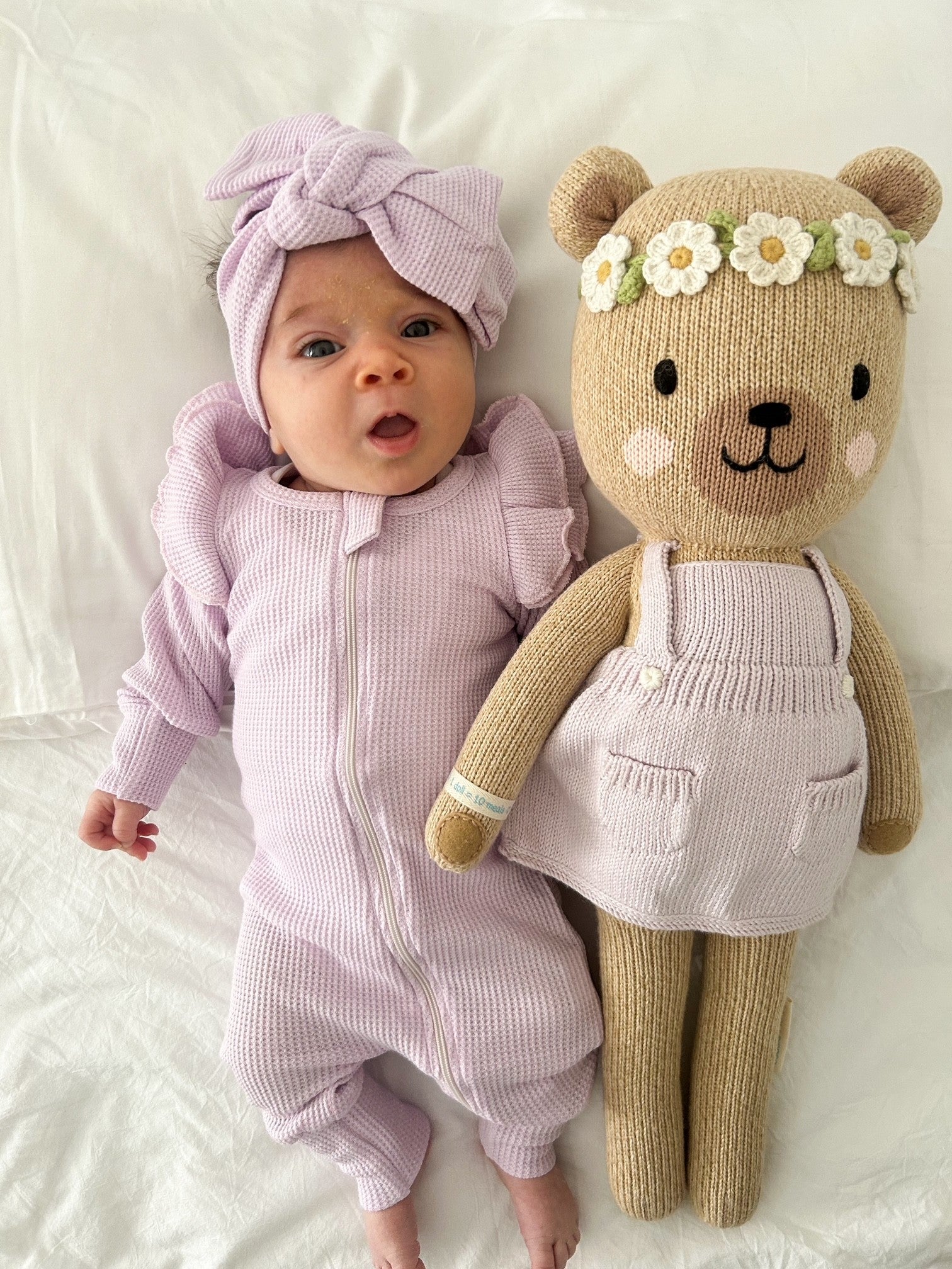 FLUTTER WAFFLE ONESIE | BRIGHT VIOLET