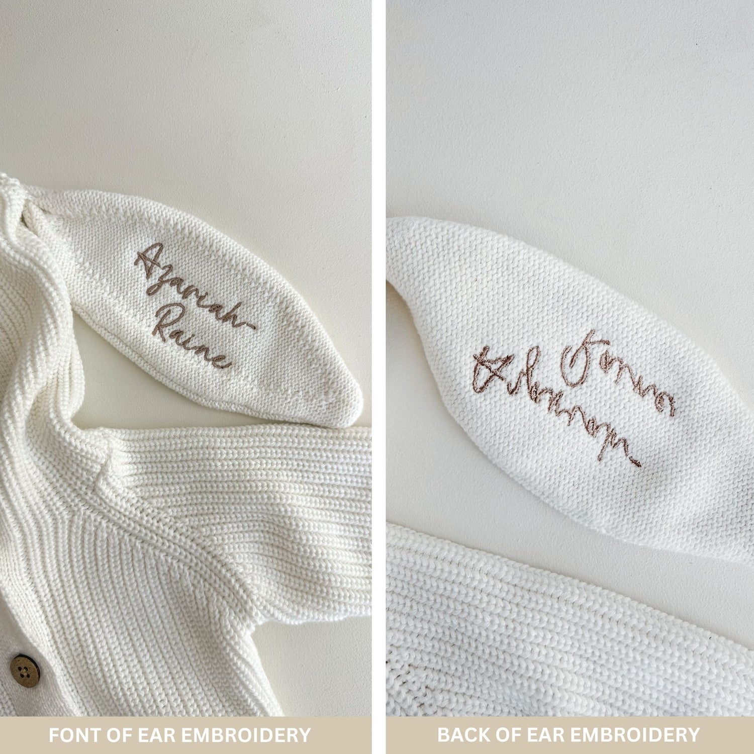 BUNNY HOODED ROMPER | TEDDY BROWN