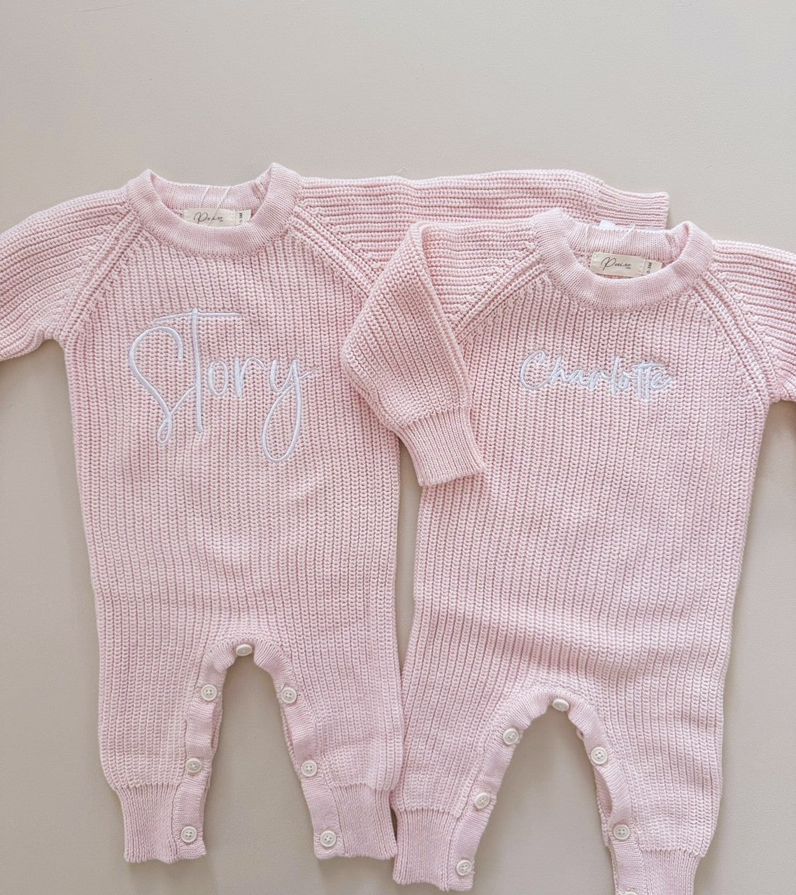 LONG RIBBED ROMPER | BABY PINK