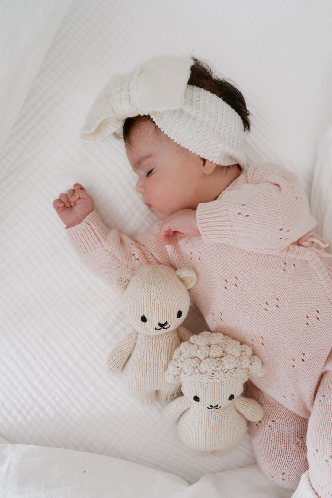 POINTELLE LONG ROMPER | BABY PINK