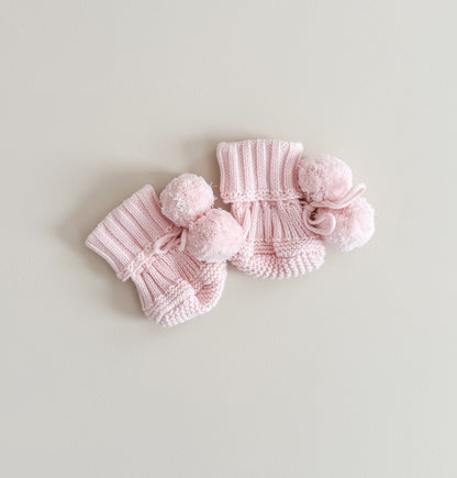 BOOTIES | POMPOM | BABY PINK