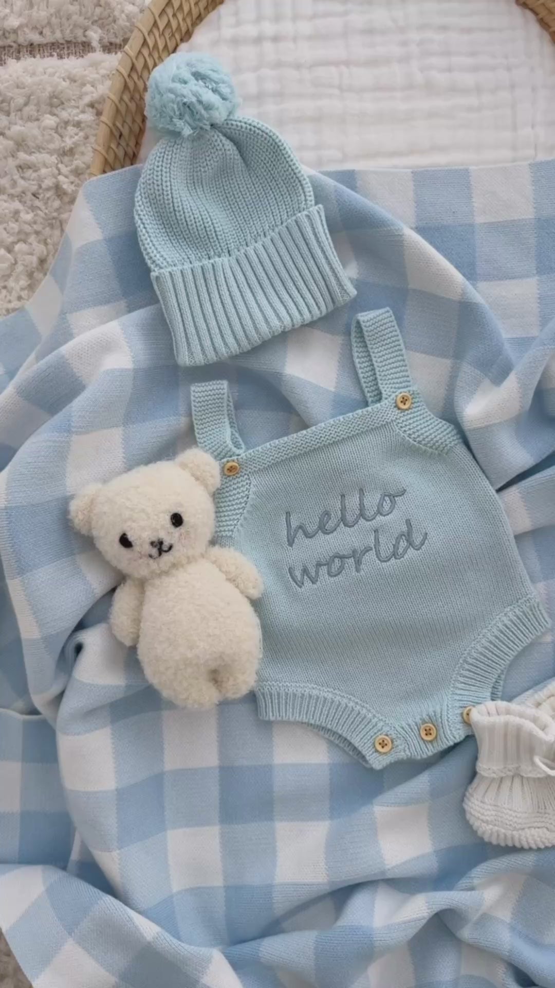 GINGHAM BLANKET | BLUE
