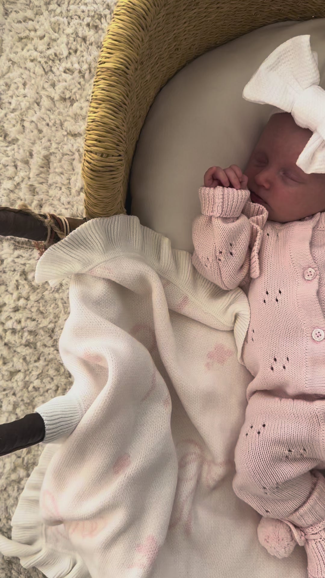 LONG POINTELLE FLUTTER ROMPER | BABY PINK