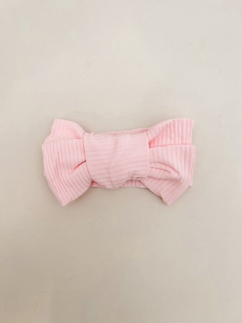 RIBBED BOW - CANDY PINK