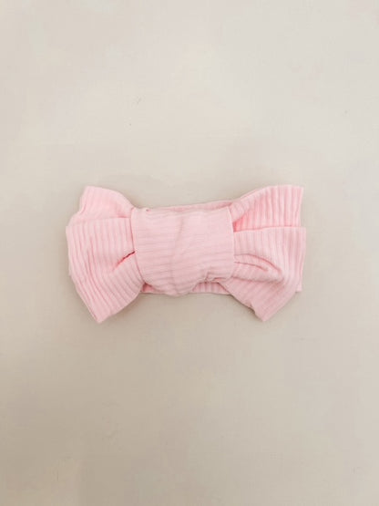 RIBBED BOW - CANDY PINK