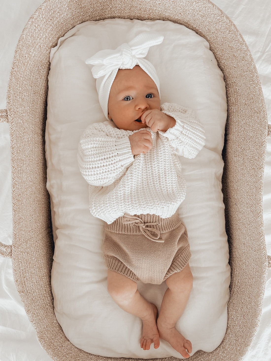 KNIT BLOOMERS - TEDDY BROWN