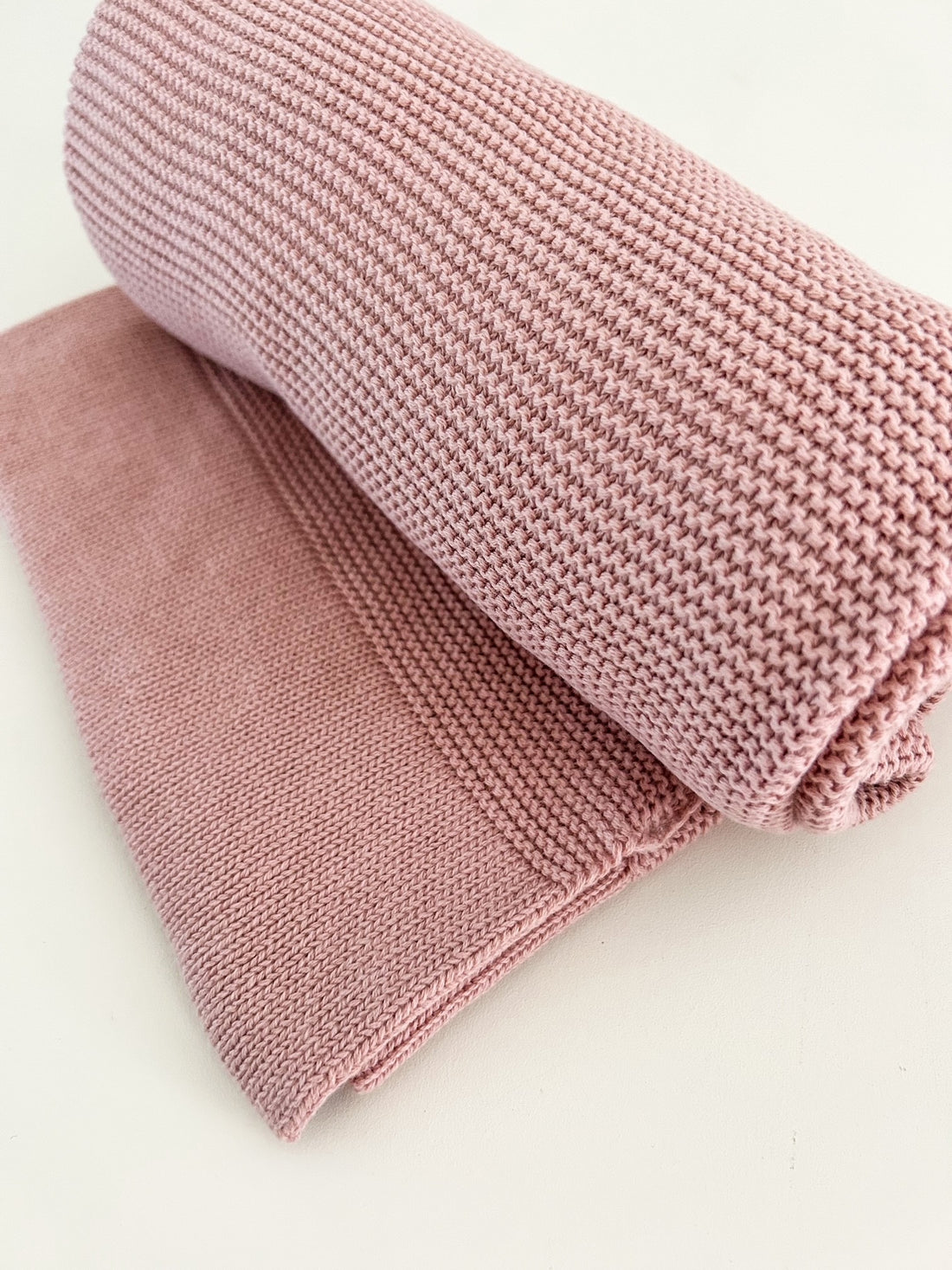THICK BOARDER PERSONALISED BABY BLANKET | DUSTY PINK