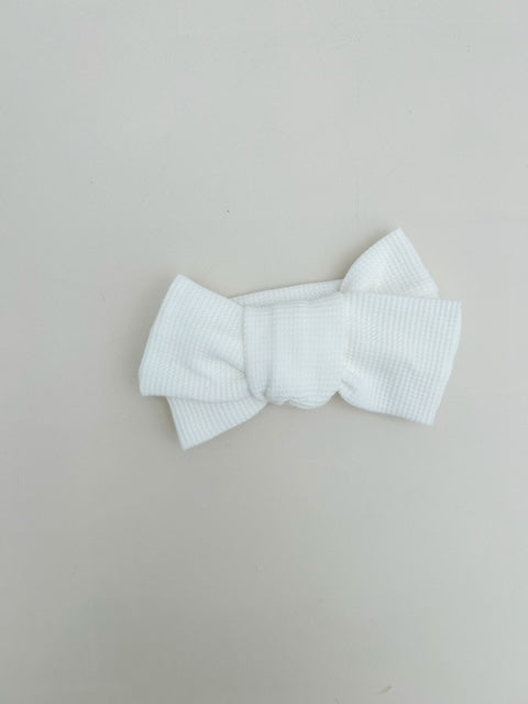 WAFFLE BOW - WHITE