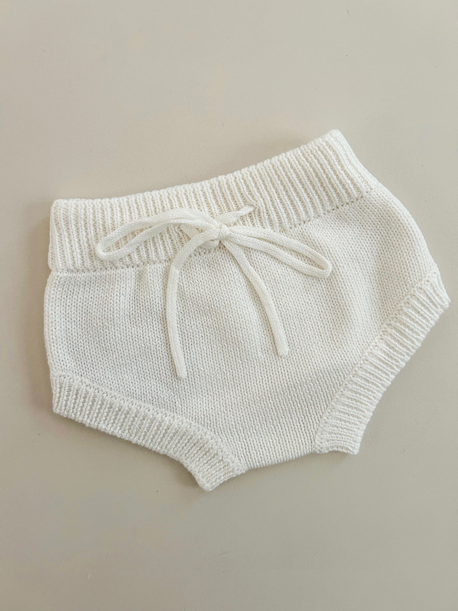KNIT BLOOMERS - WHITE