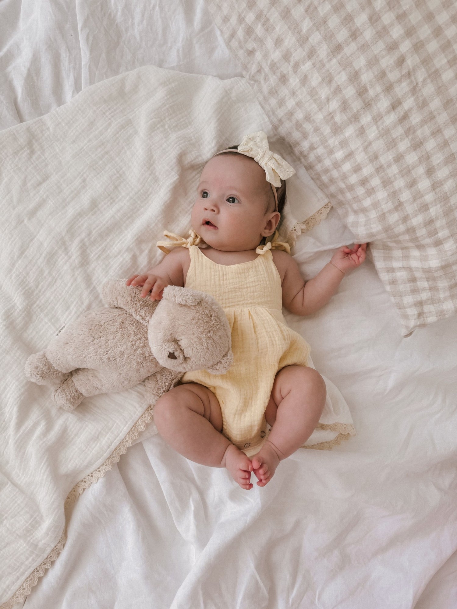 MUSLIN SUMMER ROMPER | YELLOW