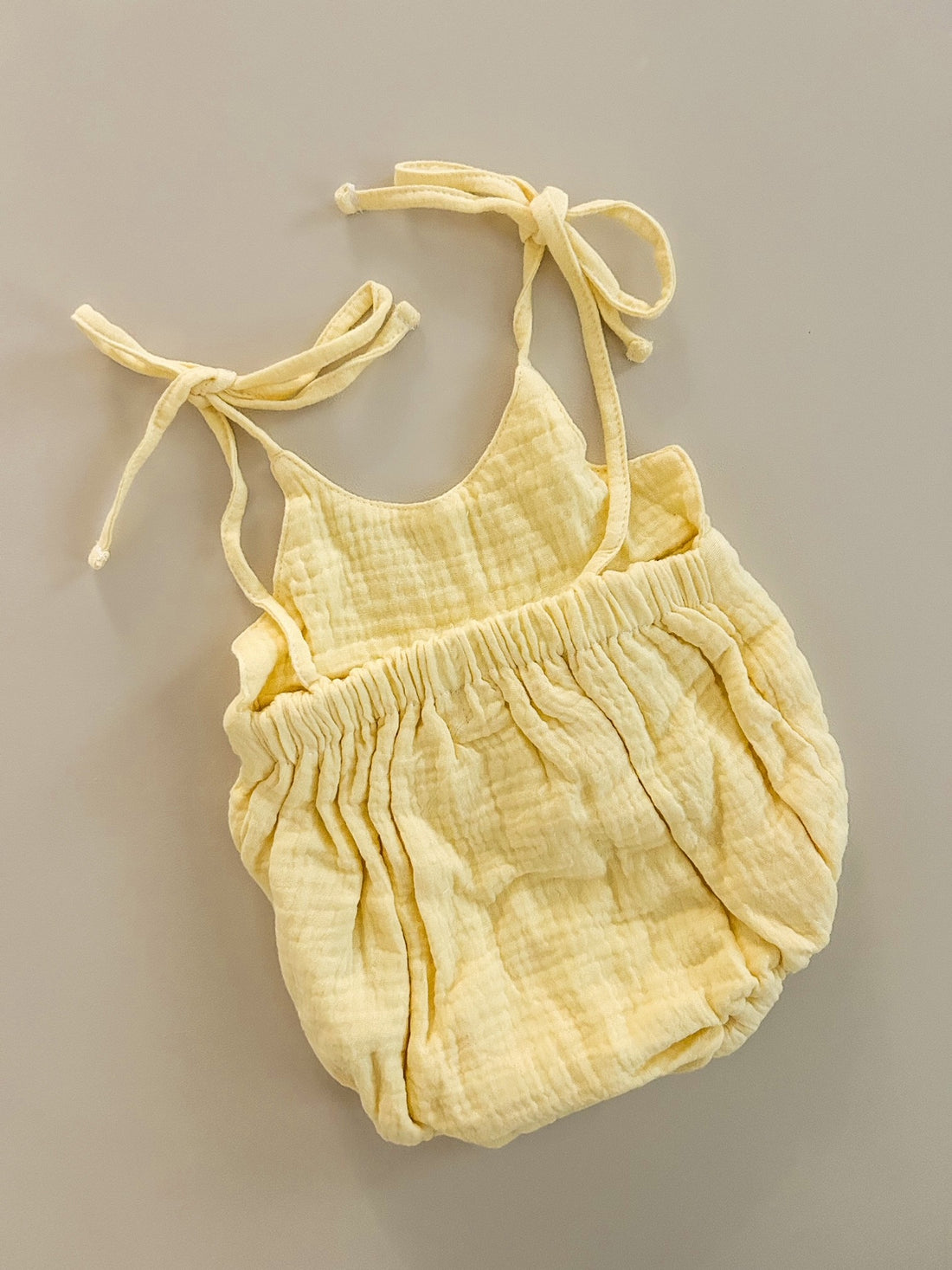 MUSLIN SUMMER ROMPER | YELLOW