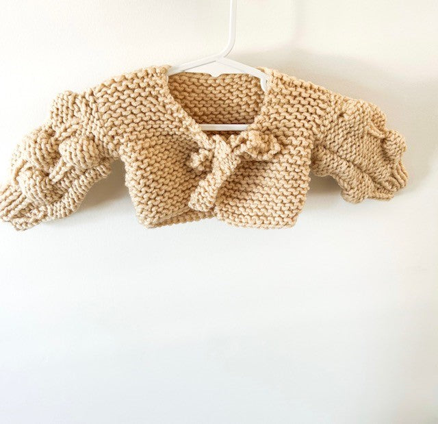 BOLERO CARDIGAN - BEIGE