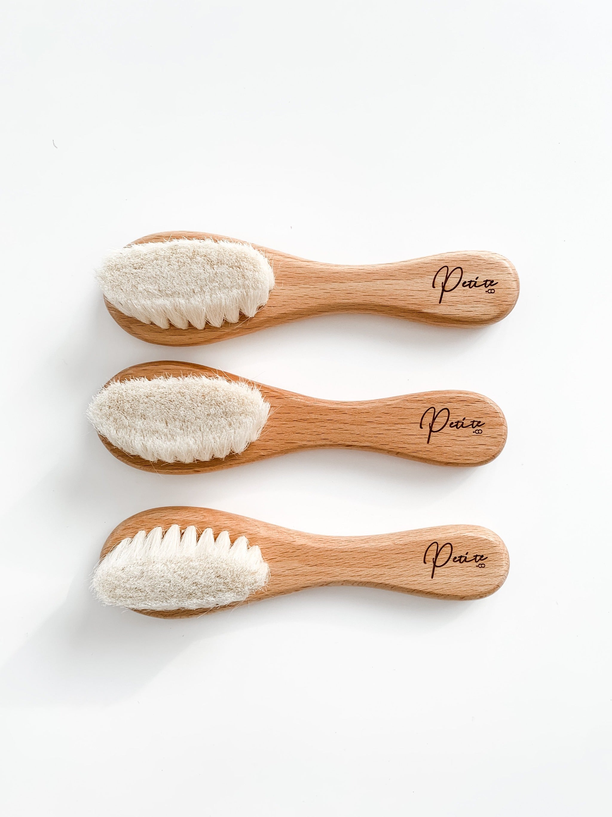 wooden baby newborn goats hair brush for cradle cap Australia