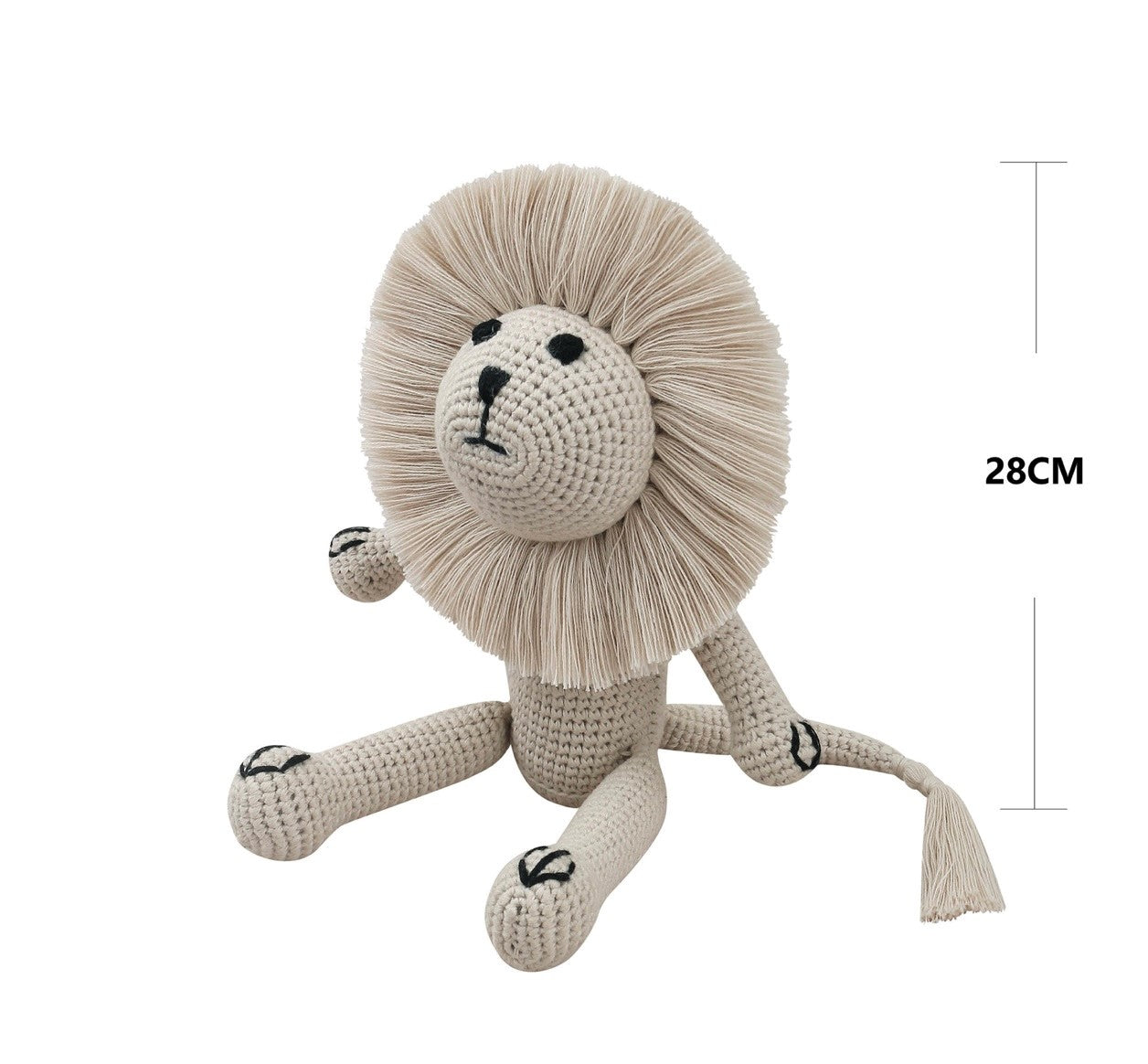 CROCHET KNIT LION RATTLE