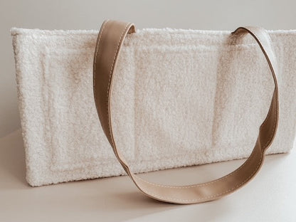 NAPPY CADDY ORGANISER - TEDDY | BEIGE HANDLES **SECONDS**