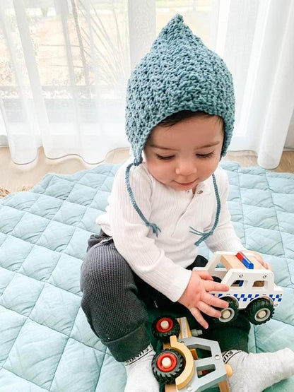 handmade baby beanie hat crochet knit