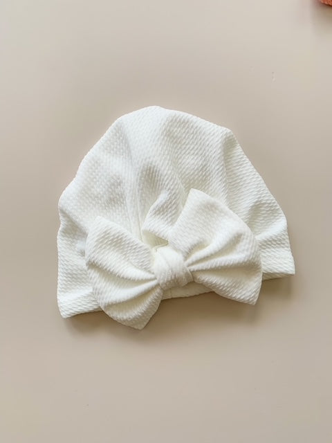 BIG BOW TURBAN - WHITE